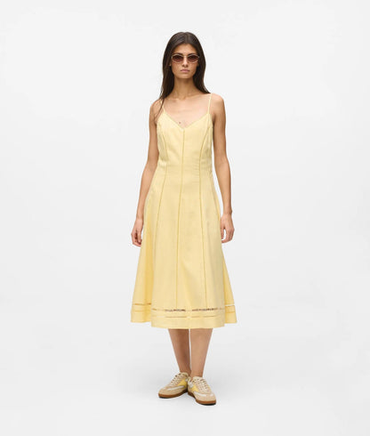 Karl Lagerfeld Cut-Out Embroidery Dress Sunlight