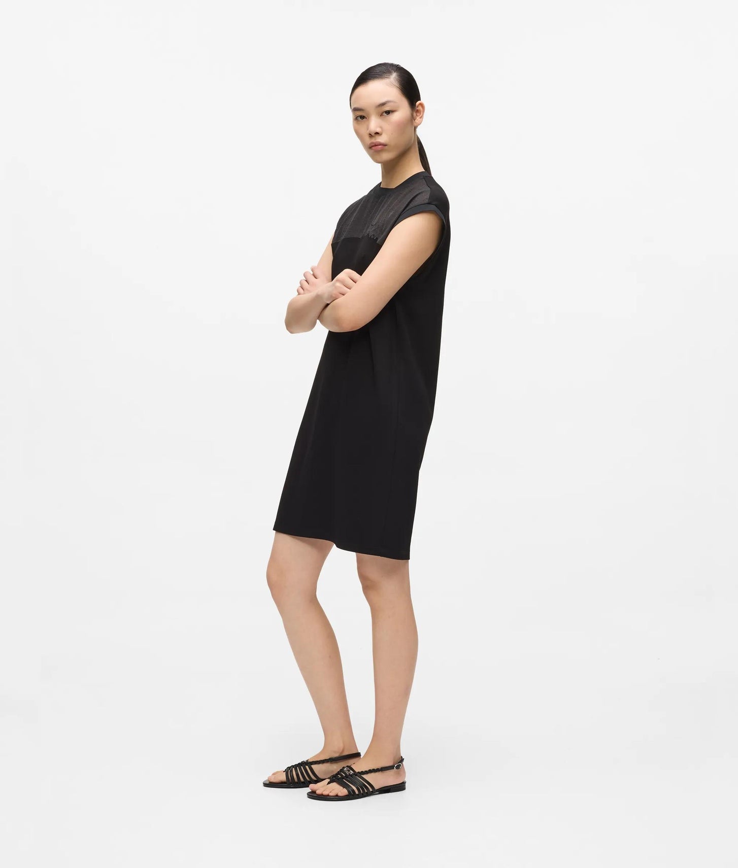 Karl Lagerfeld Signature T-Shirt Dress Black