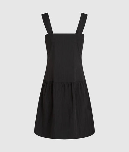 Karl Lagerfeld Tie Detail Mini Dress Black