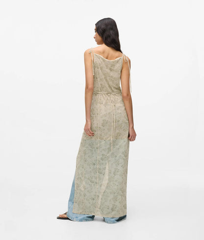 Karl Lagerfeld Floral Mesh Maxi Dress Floral All Over Print
