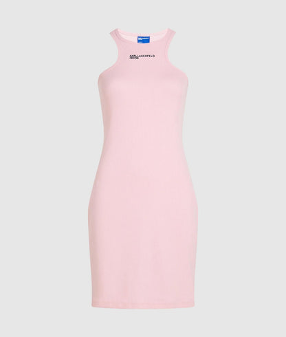 Karl Lagerfeld Ribbed Racer Dress Fairytale