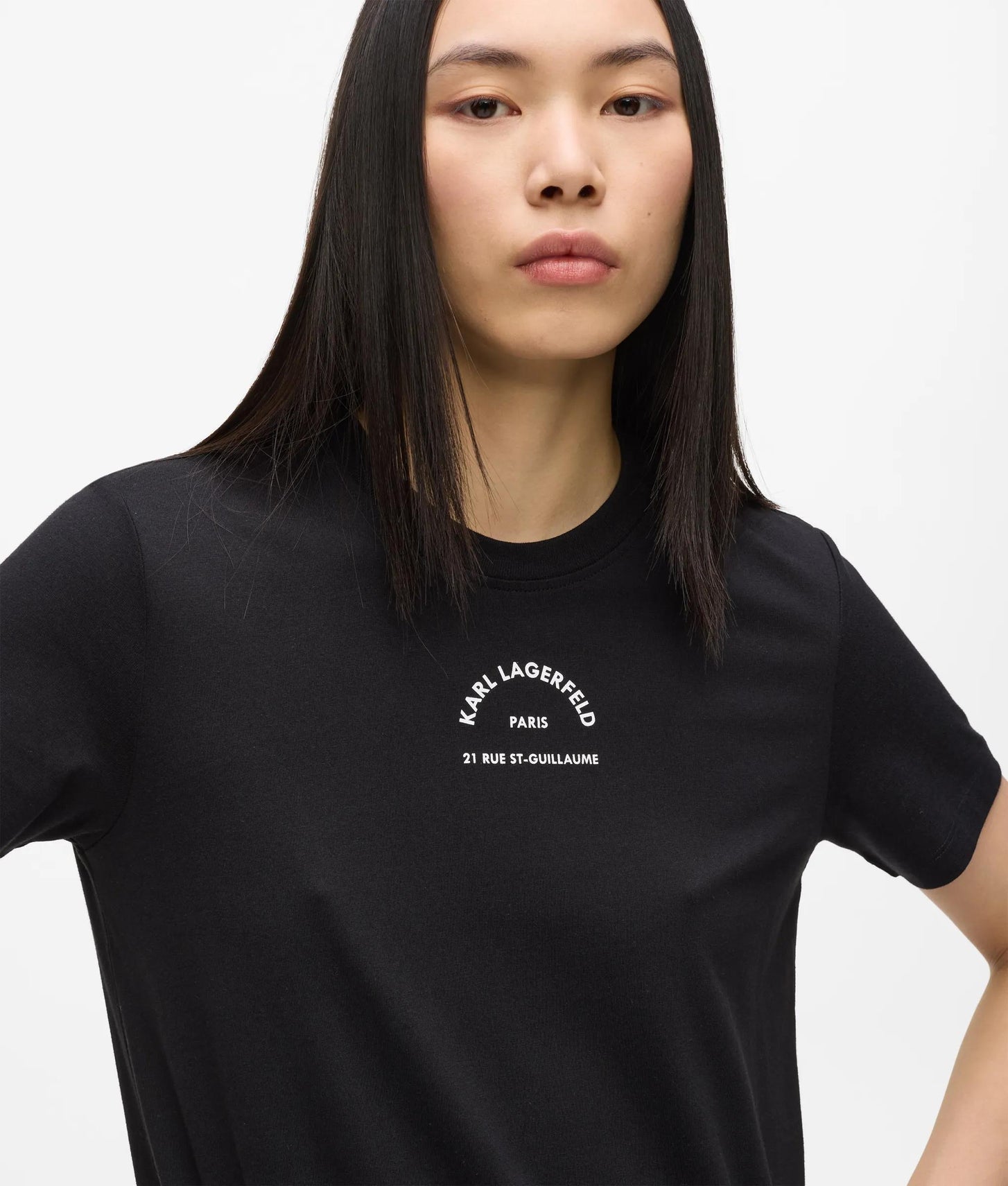 Karl Lagerfeld Rue St-Guillaume T-Shirt Dress Black