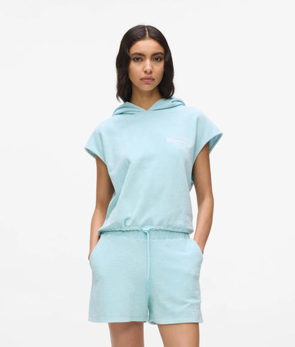 Karl Lagerfeld Logo Toweling Shorts Corydalis Blue