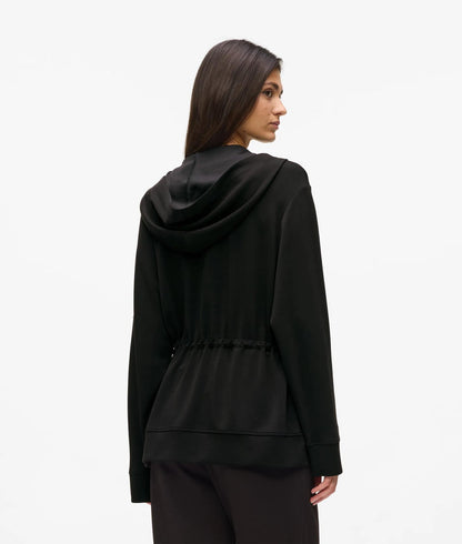 Karl Lagerfeld Rue St-Guillaume Zip-Up Hoodie Black