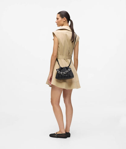 KarlLagerfeld Kweave Chain Crossbody Bag Black-Nickel
