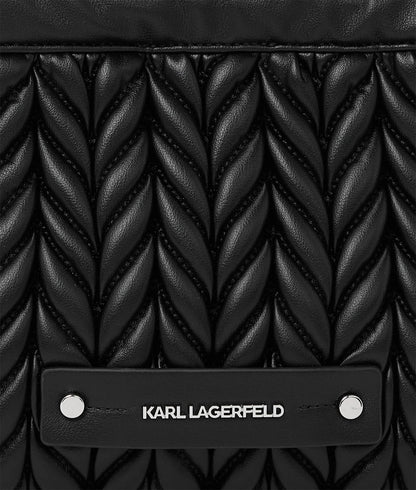 KarlLagerfeld Kweave Chain Crossbody Bag Black-Nickel