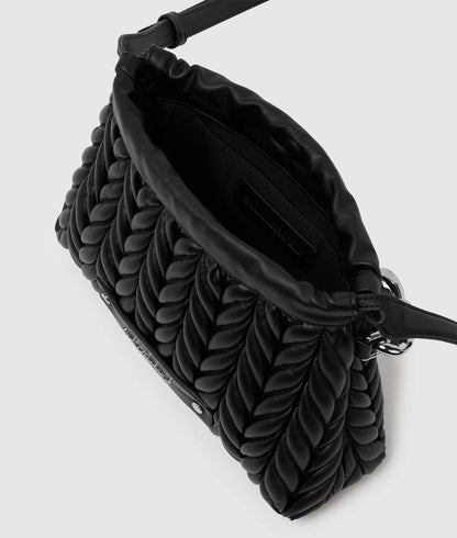 KarlLagerfeld Kweave Chain Crossbody Bag Black-Nickel
