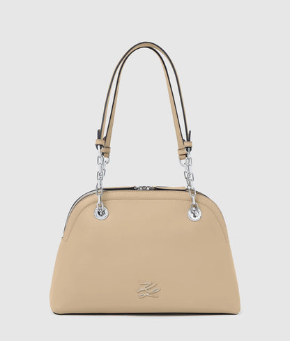 KarlLagerfeld Kautograph Medium Bowling Bag Safari