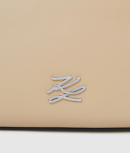 KarlLagerfeld Kautograph Medium Bowling Bag Safari