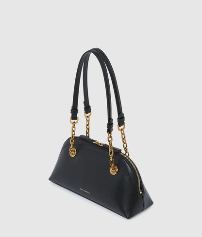 KarlLagerfeld Kautograph Small Bowling Bag Black/Gold