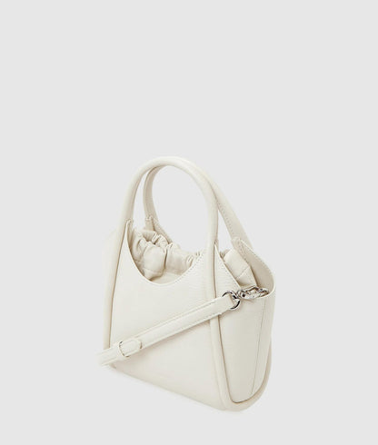 KarlLagerfeld Kautograph Patch Mini Tote Bag Off White