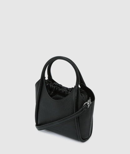 KarlLagerfeld Kautograph Patch Mini Tote Bag Black-Nickel