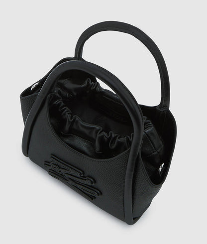 KarlLagerfeld Kautograph Patch Mini Tote Bag Black-Nickel