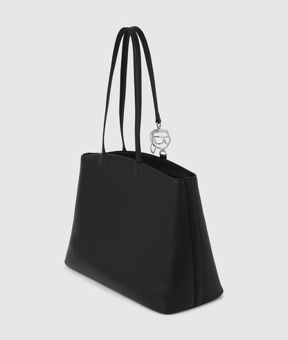 KarlLagerfeld Ikon Smooth Large Tote Bag Black