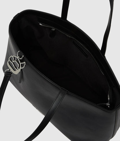 KarlLagerfeld Ikon Smooth Large Tote Bag Black