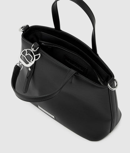 KarlLagerfeld Ikon Smooth Small Tote Bag Black