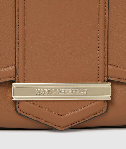 KarlLagerfeld Knova Medium Crossbody Bag Dark Tan