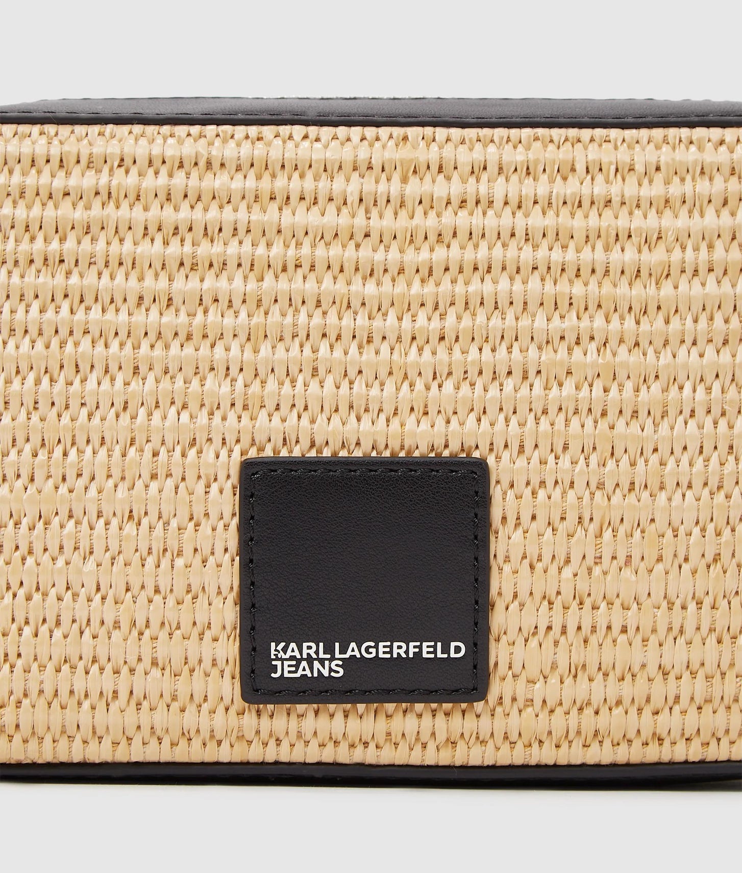 KarlLagerfeld Woven Camera Bag Natural