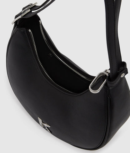 KarlLagerfeld Twin Strap Moon Bag Black