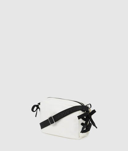 KarlLagerfeld Nylon Lace-Up Camera Bag White