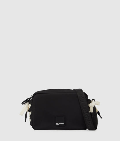 KarlLagerfeld Nylon Lace-Up Camera Bag Black