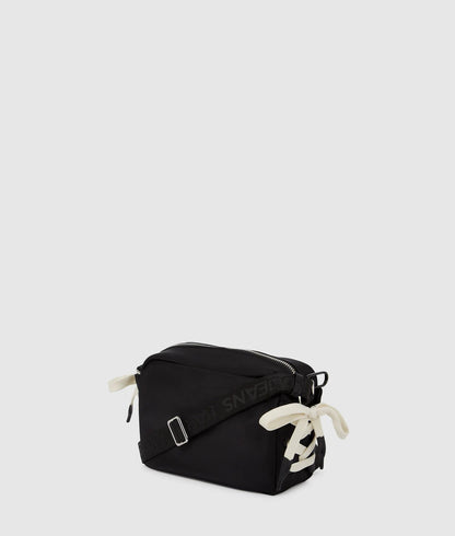 KarlLagerfeld Nylon Lace-Up Camera Bag Black