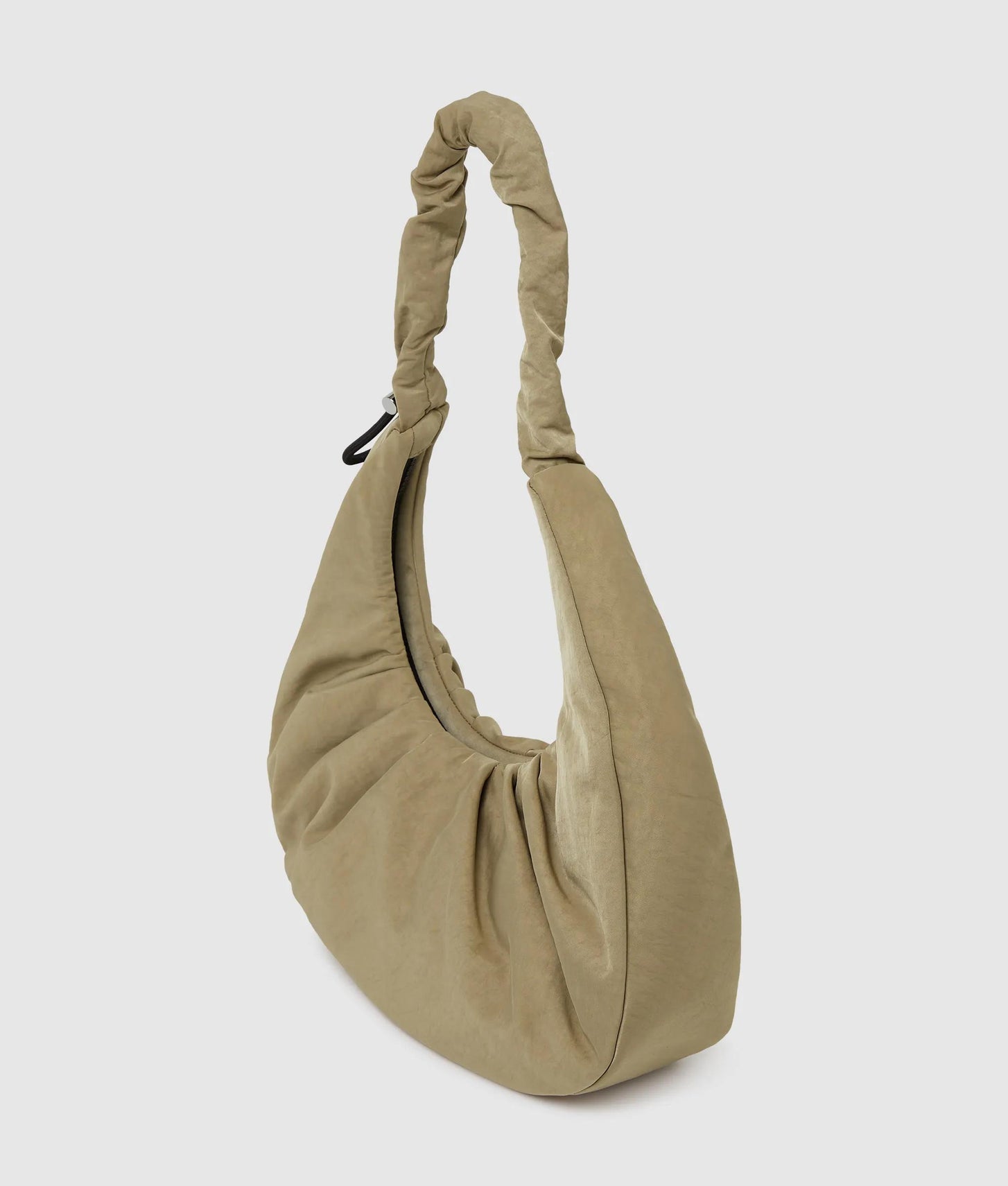 KarlLagerfeld Gathered Hobo Bag Travertine