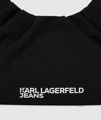 KarlLagerfeld Gathered Hobo Bag Black