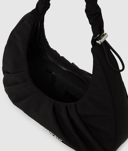 KarlLagerfeld Gathered Hobo Bag Black