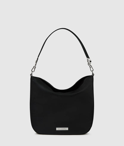 KarlLagerfeld Ikon Smooth Hobo Bag Black