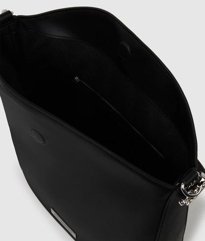 KarlLagerfeld Ikon Smooth Hobo Bag Black