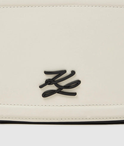 KarlLagerfeld Kautograph Color-Block Square Bag Black/White