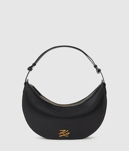 KarlLagerfeld Kautograph Oversized Moon Bag Black/Gold