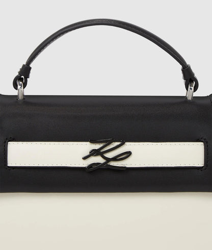 KarlLagerfeld Kautograph Color-Block Bag Black/White