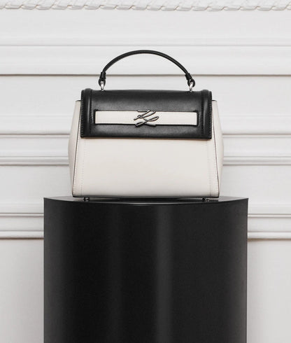 KarlLagerfeld Kautograph Color-Block Bag Black/White