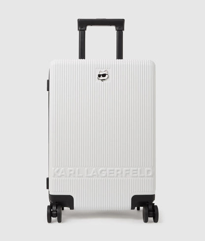 KarlLagerfeld Ikon Choupette Trolley Case Off White