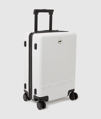 KarlLagerfeld Ikon Choupette Trolley Case Off White