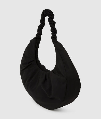 KarlLagerfeld Gathered Large Hobo Bag Black