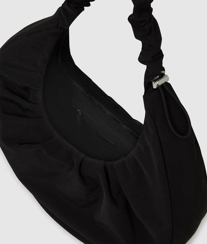 KarlLagerfeld Gathered Large Hobo Bag Black