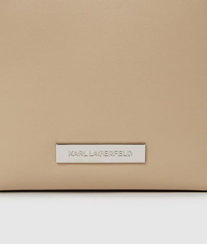 KarlLagerfeld Ikon Smooth Bucket Bag Safari