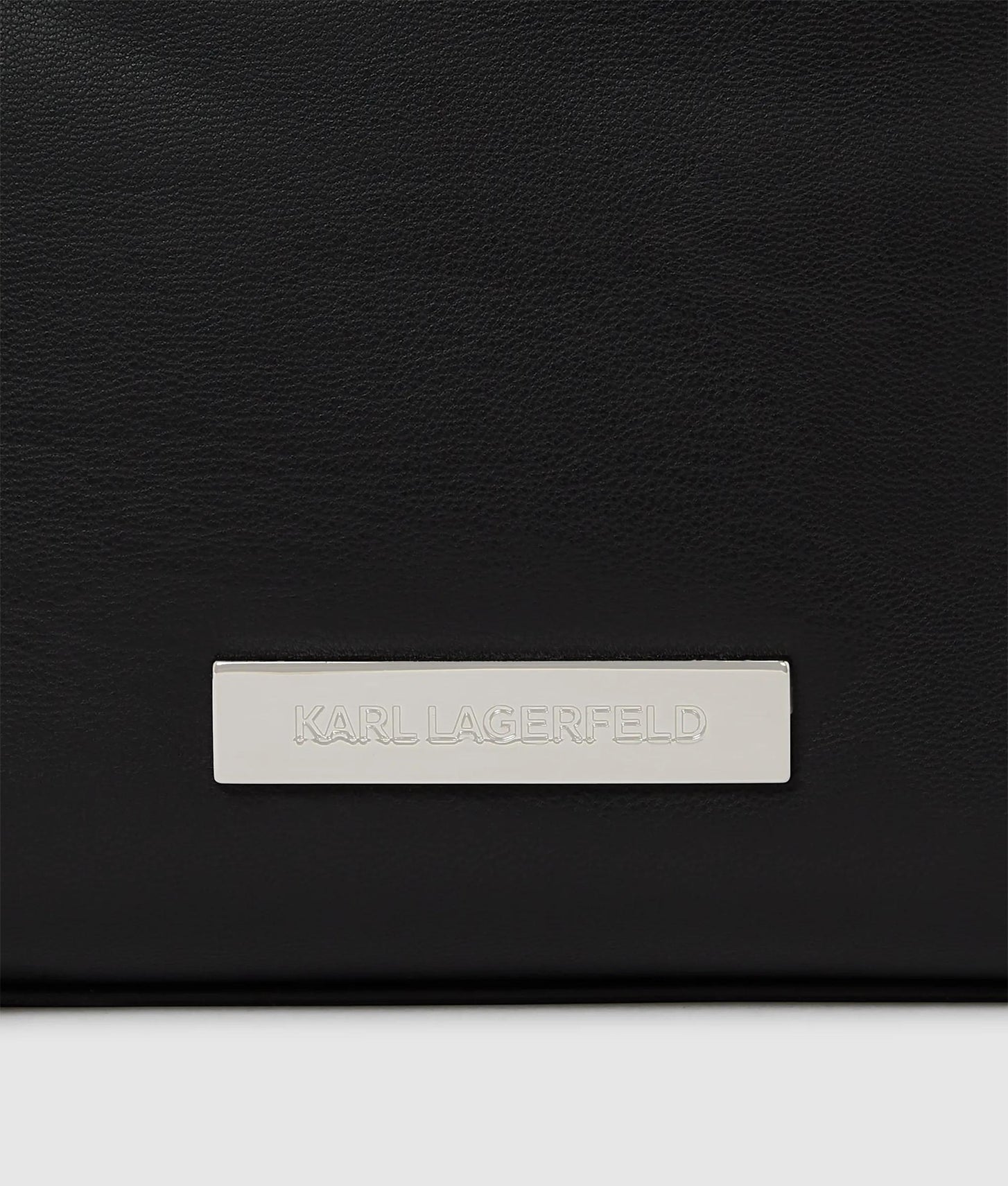 KarlLagerfeld Ikon Smooth Bucket Bag Black