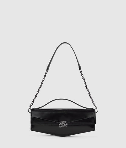 KarlLagerfeld Kl Studio Autograph Shoulder Bag Black-Nickel