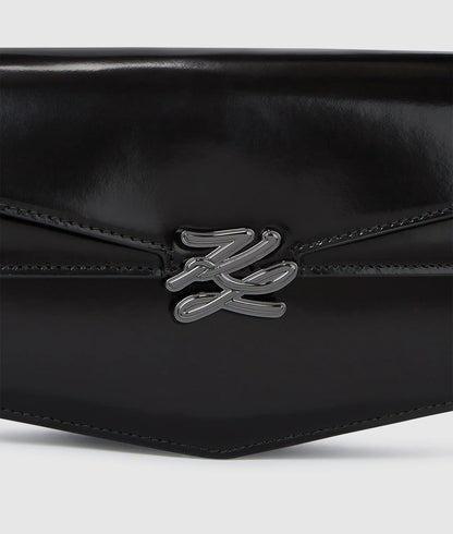 KarlLagerfeld Kl Studio Autograph Shoulder Bag Black-Nickel