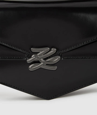 KarlLagerfeld Kl Studio Autograph Small Crossbody Bag Black-Nickel