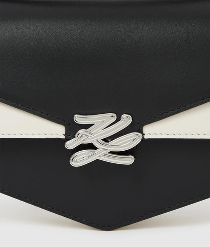 KarlLagerfeld Kl Studio Autograph Monochrome Crossbody Bag Black/White