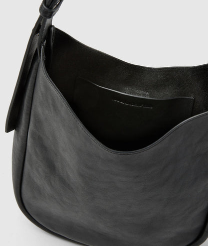KarlLagerfeld Kautograph Swing Hobo Bag Black-Gunmetal