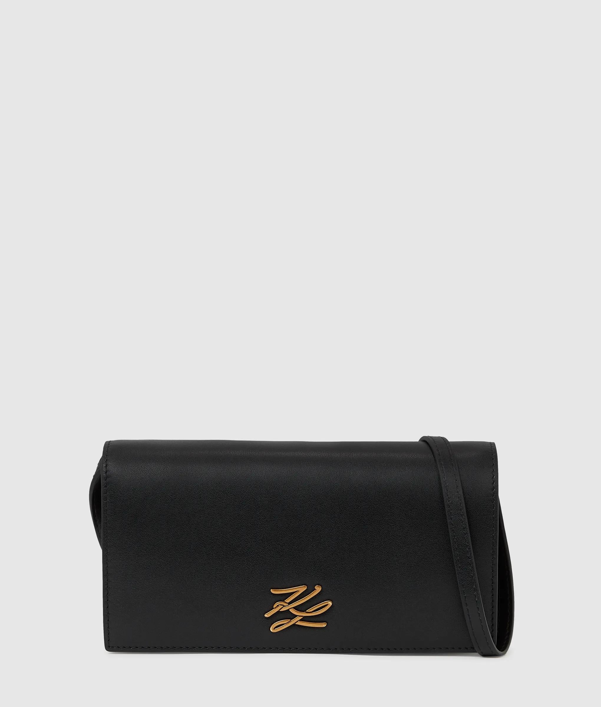 KarlLagerfeld Kautograph Mini Crossbody Bag Black/Gold