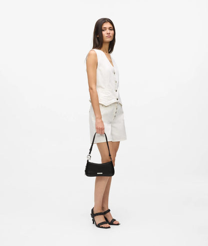 KarlLagerfeld Ikon Smooth Mini Shoulder Bag Black