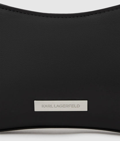 KarlLagerfeld Ikon Smooth Mini Shoulder Bag Black