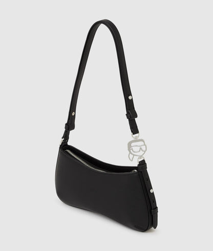 KarlLagerfeld Ikon Smooth Mini Shoulder Bag Black